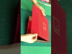 금 핫 스탬프와 맞춤형 고두 꽃 실린더 상자