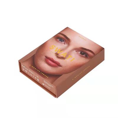 품질  Magnet Rigid Gift Box , Reusable Paper Box Cosmetics Contact Lens Packaging 공장