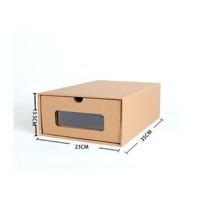 품질  Corrugated Drawer Shoe Box Recycled Materials Stamping Embossing 공장